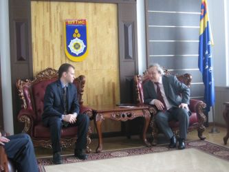 129. Meeting of Rector MGUNT professor Batbayar Tudev with Head of MPEI International Cooperation Department Alexander Tarasov
