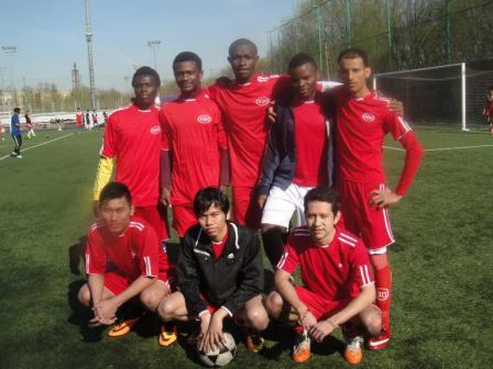 190. The MPEI team for mini-football (students from Myanmar, Columbia, Nigeria, Yemen)