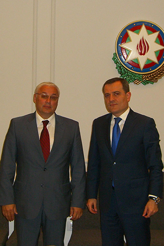 204. MPEI Rector Nikolay D. Rogalev and Deputy Minister of Education of the Republic Azerbaijan Bayramov Ceyhun Aziz oglu