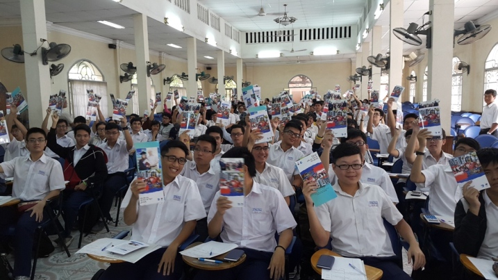 244. At selection stage of the Competition â€œIt is a time to study in Russia!â€ in Hoshimin-city (Vietnam).
