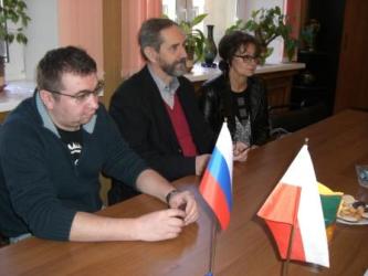 46. (from left to right): Rector Advisor Mr, Artem Volkov, Vice-Rector on research and international relation Kazimierz Meredyk (center)