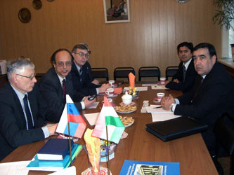 9. Negotiations with Minister on Education (Republic of Tajikistan) A.A. Rakhmonov in MPEI concerning the establishment of MPEI Branch in Dushanbe
