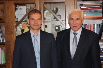 97. During a working meeting of the Head of MPEI International Cooperation Department A.E. Tarasov with Rector of the University of Finance and Management in Bialystok professor Jozef Szablowski